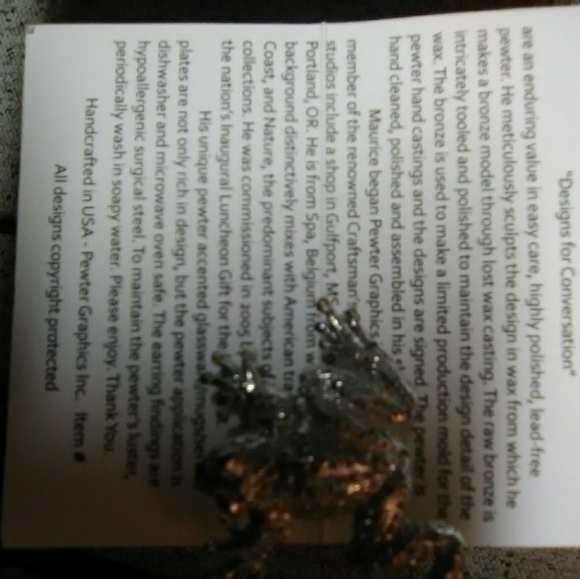 Pweter frog - Picture 1 of 6